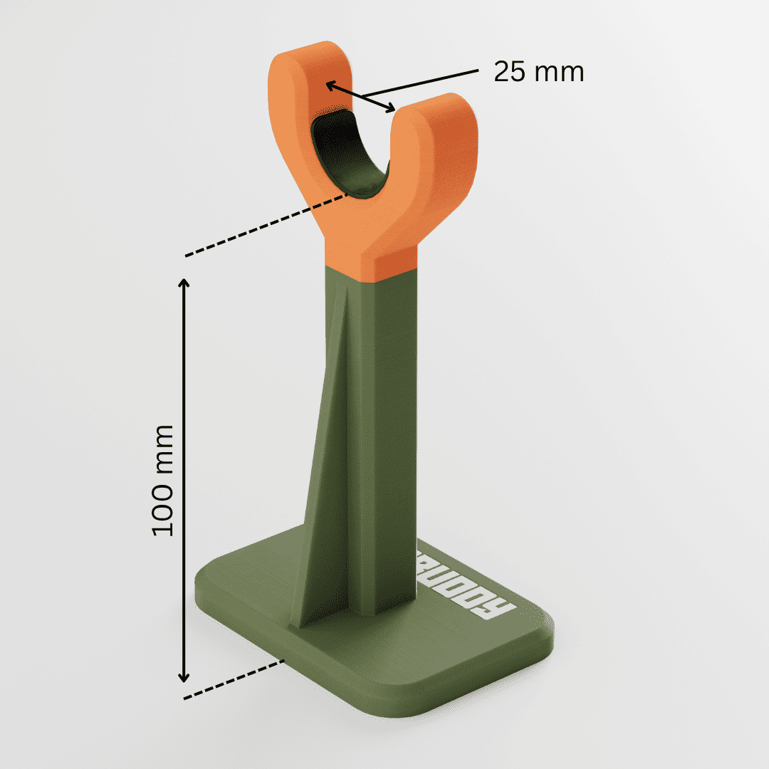 Gunbuddy Büchse 10cm – Magnetischer Waffenhalter für den Waffenschrank